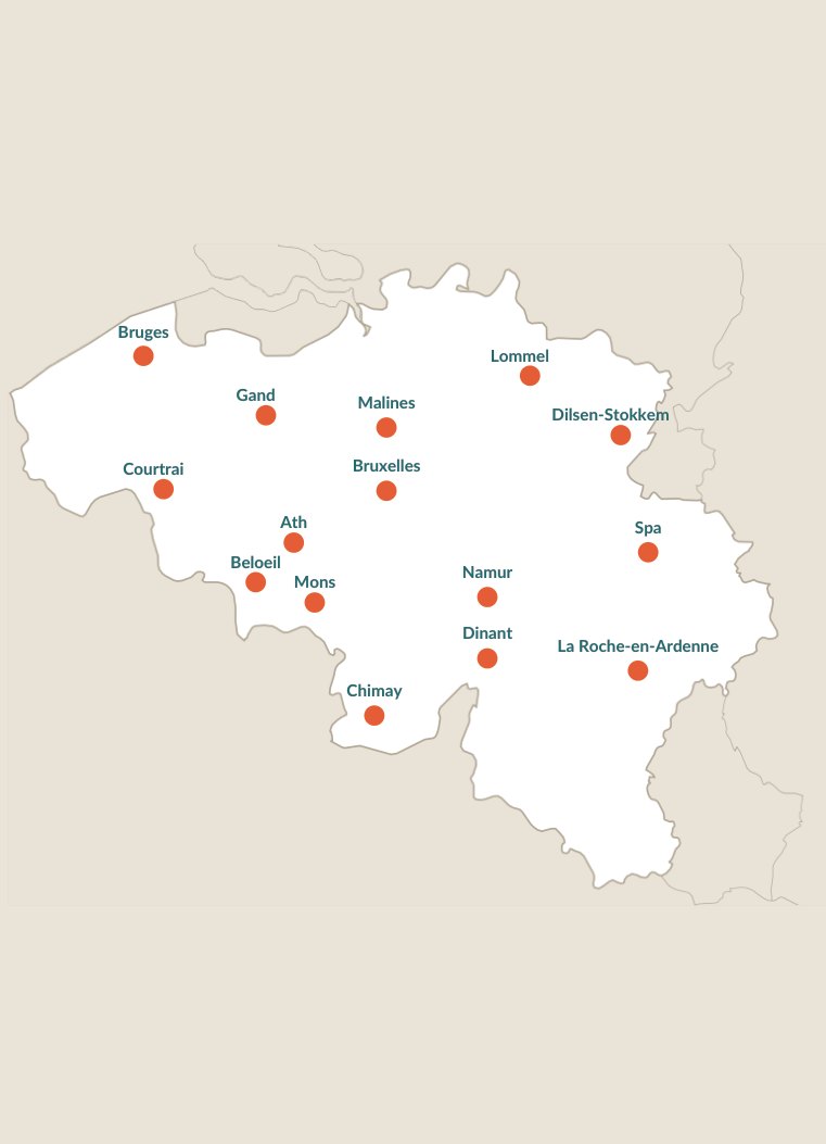 p. 28 — La carte du pays, pour situer chaque étape d’un coup d’œil