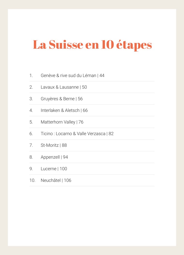 p. 39 — Les dix étapes, à piocher et à composer soi-même
